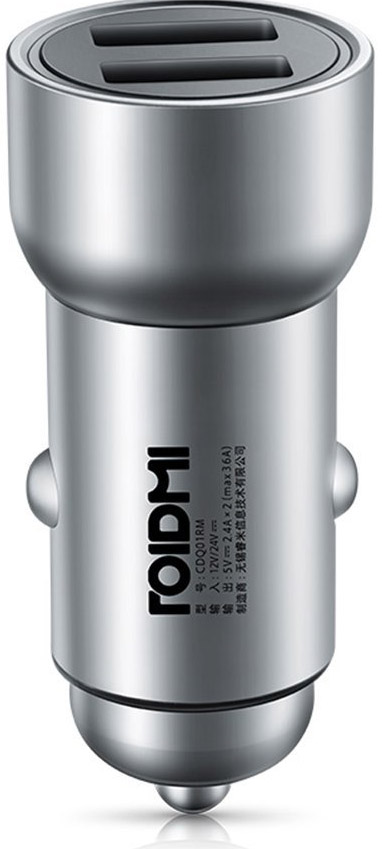 RoidMi Car Charger Silver (CDQ01RM)